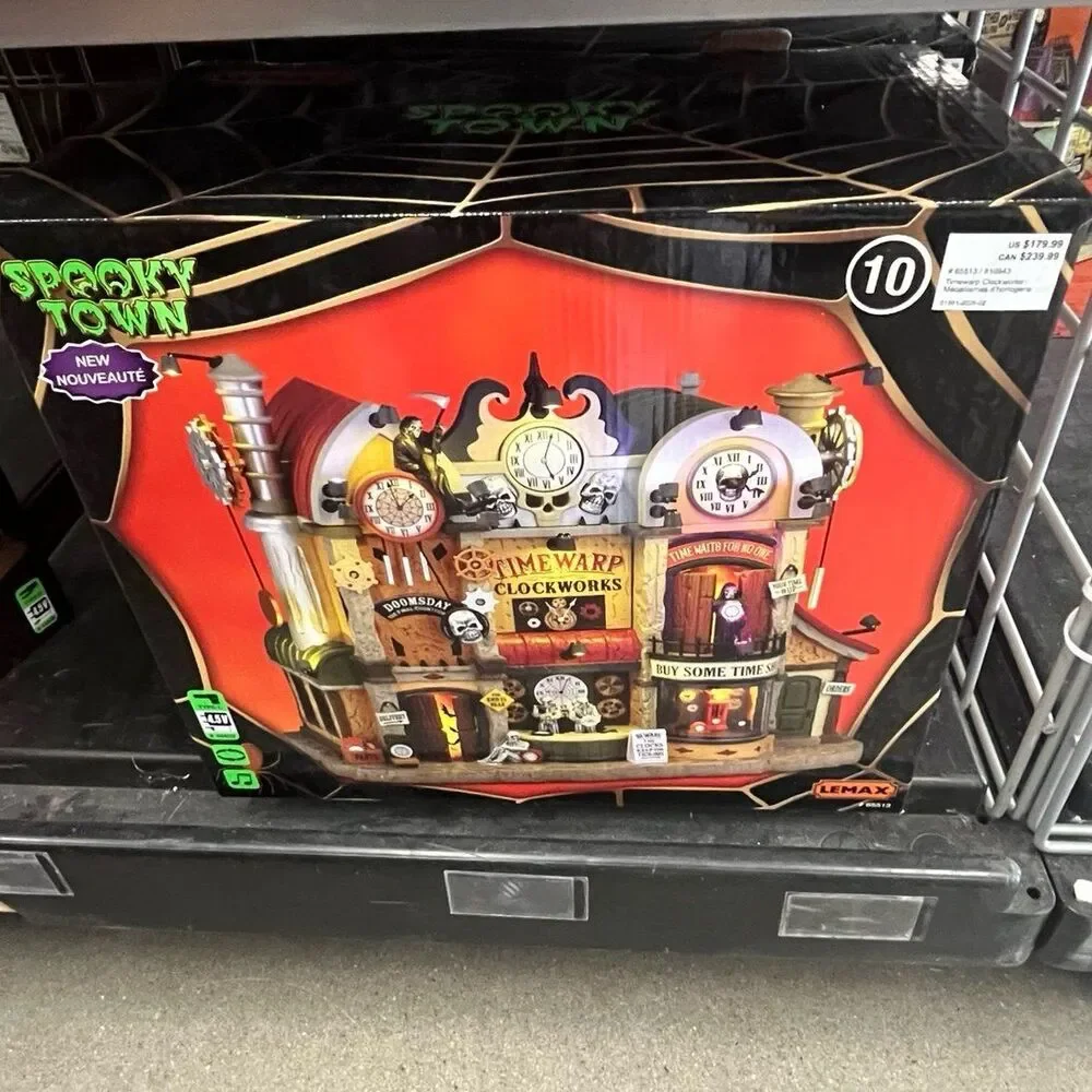 Lemax Spooky Town Halloween Timewarp Doomsday Clockworks Halloween Decor